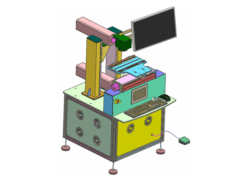 Galvo-type multi-station YAG