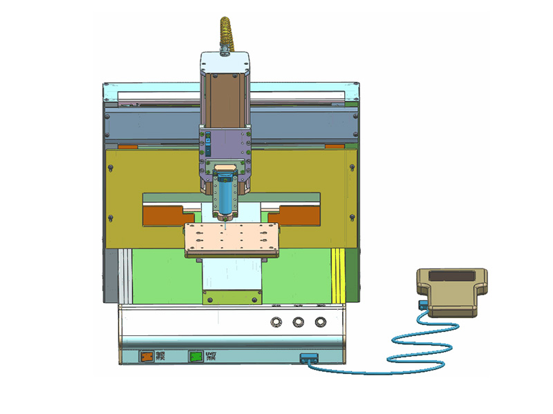 Dispensing UV light machine