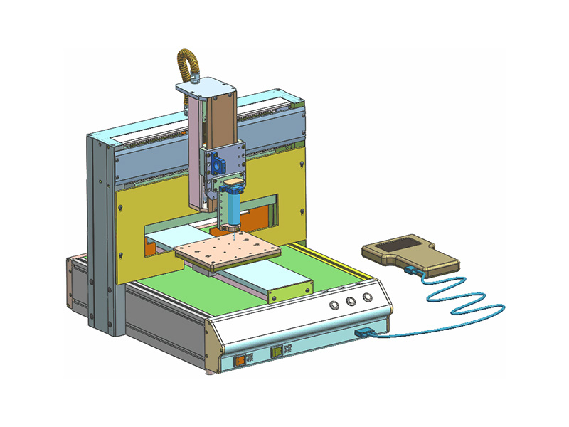 Dispensing UV light machine